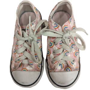 Children’s Size 8 All Star Converse Sneakers (Rainbows) in Good Preloved Cond.